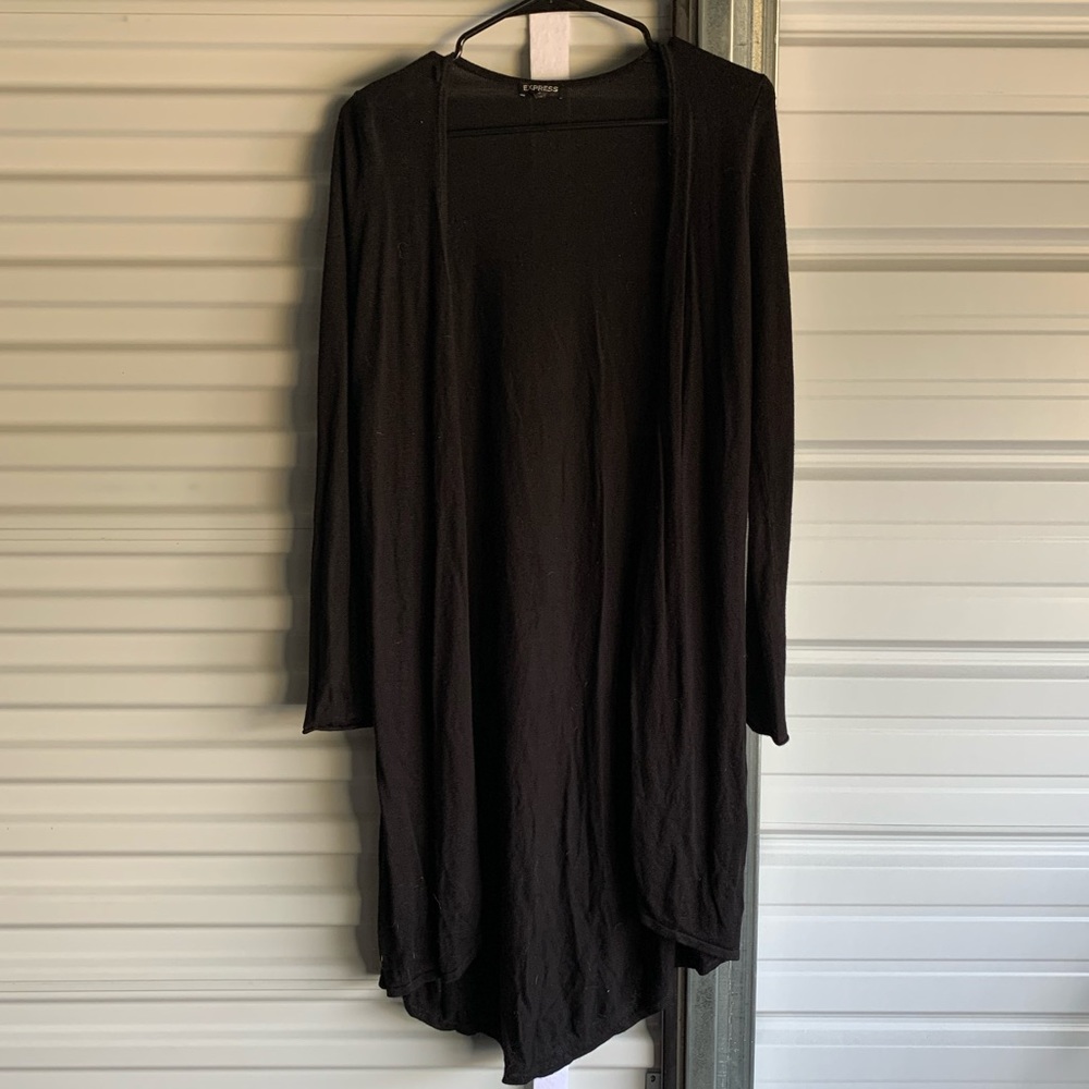 Express duster cardigan black xs